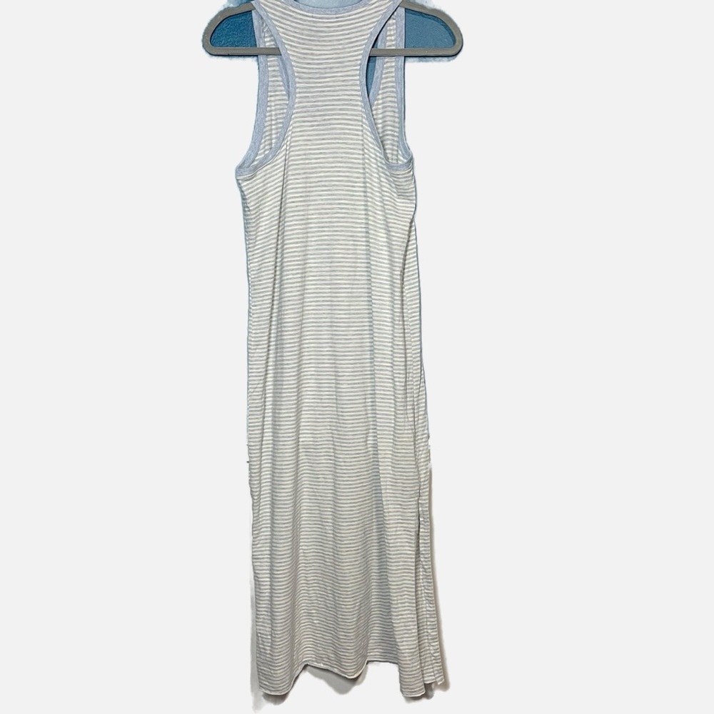 ATM Anthony Thomas Melillo blue and white striped tank maxi dress size Medium - Picture 5 of 9